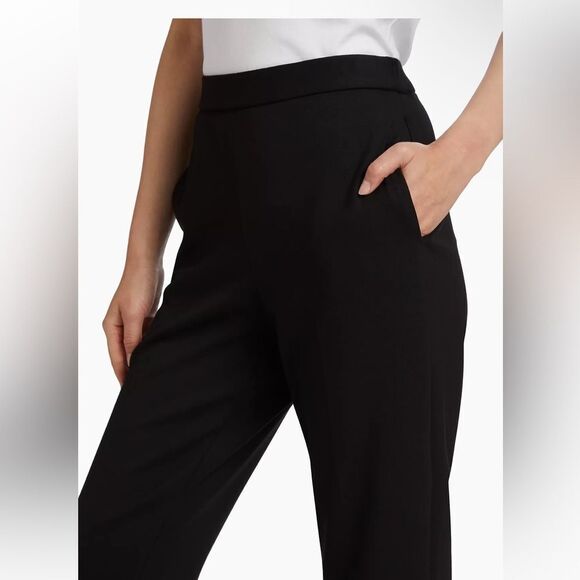 Theory NWT Pull On Straight Leg Pants in Black Size 8 MSRP $215 - Picture 5 of 9